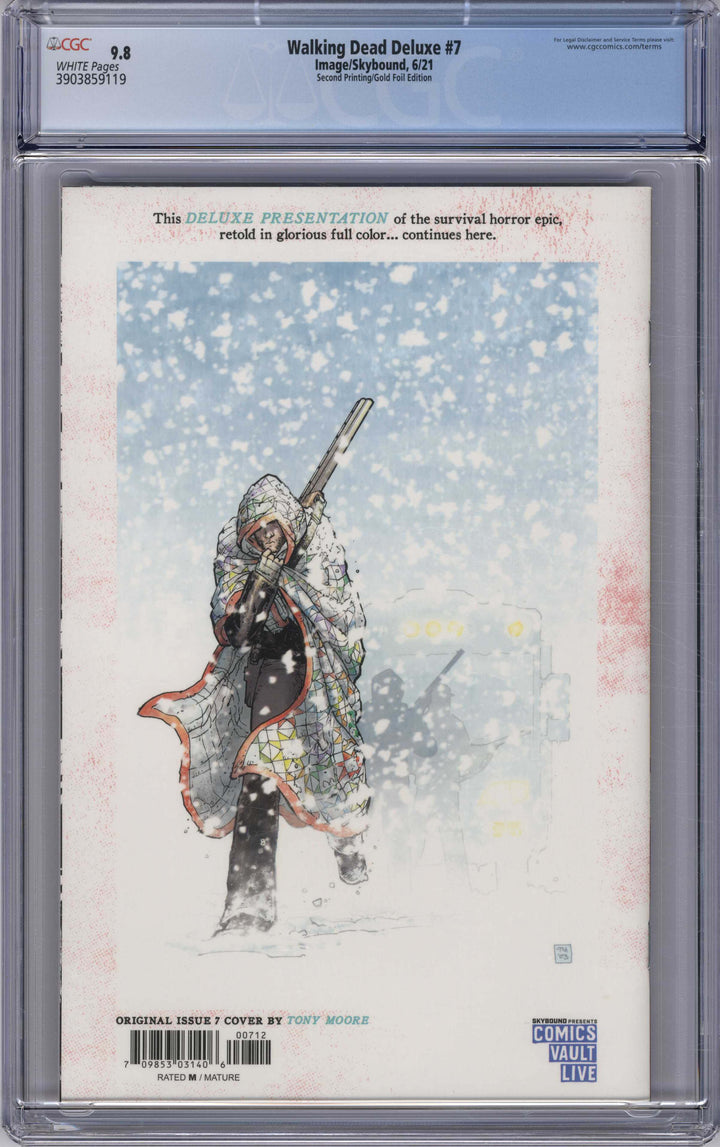 The Walking Dead Deluxe (Image, 2020 series) #7, 6/2021, 2nd Printing, David Finch & Dave McCaig Gold Foil Cover