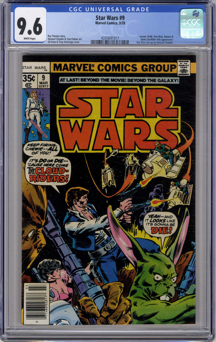 Star Wars (Marvel, 1977 series) #9, 3/1978, 1st Printing, Newsstand