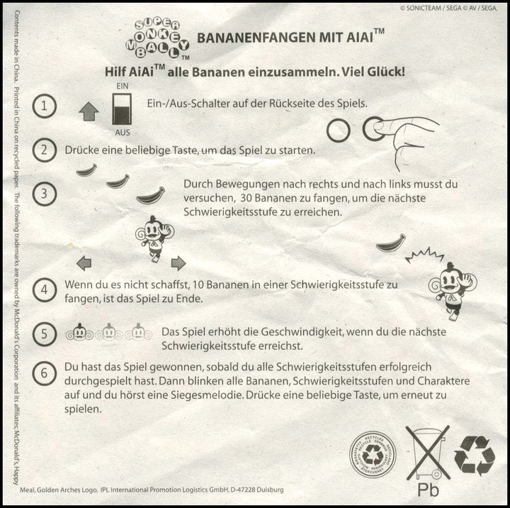 Germany, 2004/02, Happy Meal set, Sonic the Hedgehog