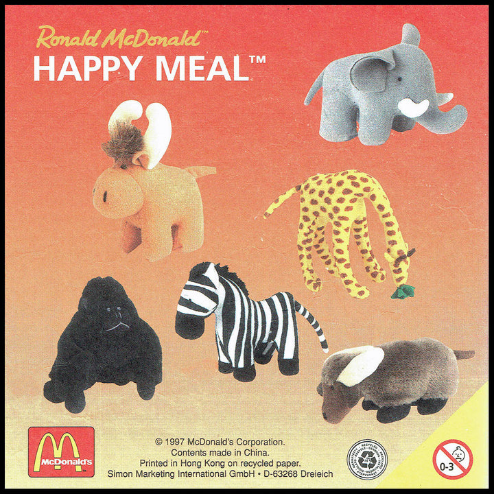 Netherlands, 1998/01, Happy Meal set, Knuffels