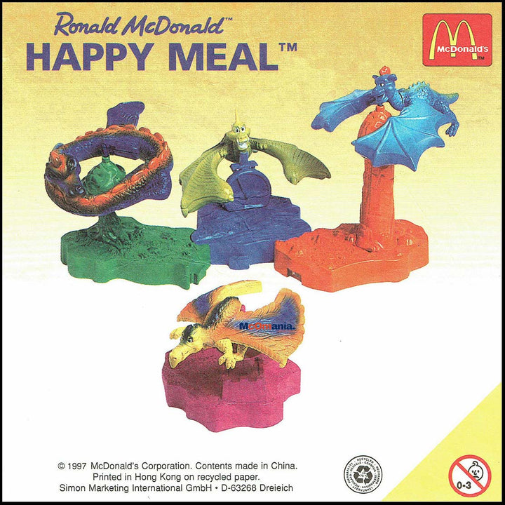 Netherlands, 1998/03, Happy Meal set, Vliegende draken