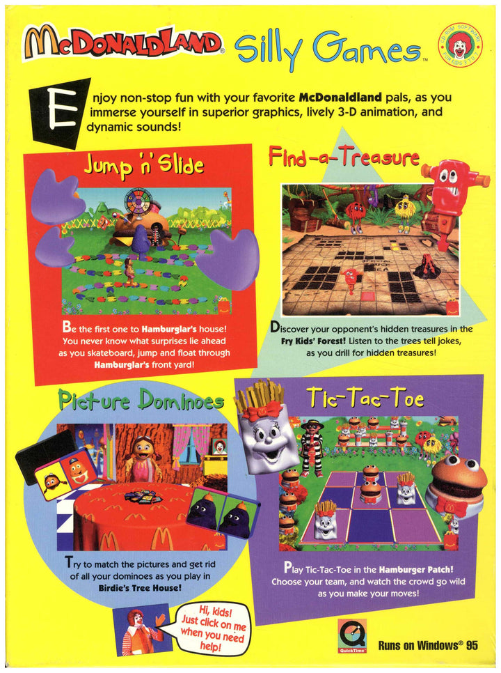 USA, 1997, McDonaldland, Expert Software, Silly Games, #1 in a Series