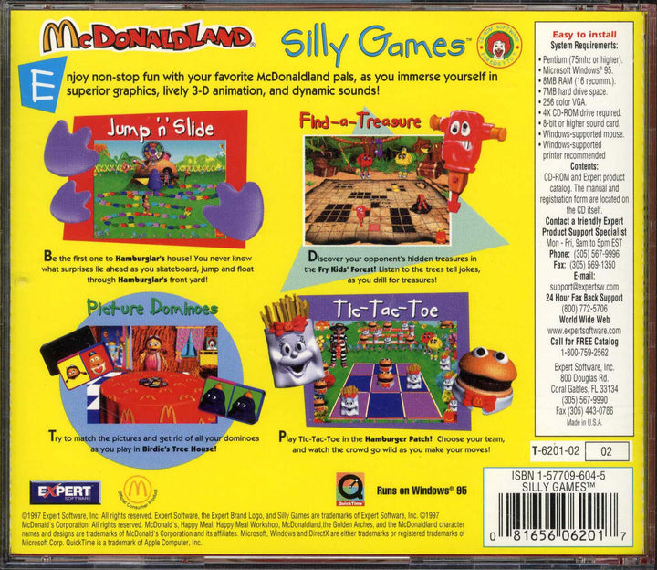 USA, 1997, McDonaldland, Expert Software, Silly Games, #1 in a Series