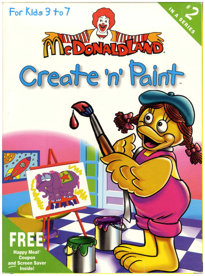 USA, 1997, McDonaldland, Expert Software, Create 'n' Paint, #2 in a Series