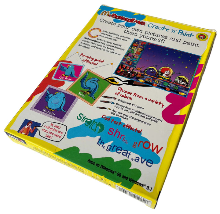 USA, 1997, McDonaldland, Expert Software, Create 'n' Paint, #2 in a Series