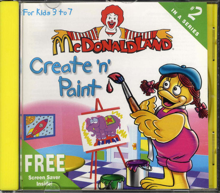 USA, 1997, McDonaldland, Expert Software, Create 'n' Paint, #2 in a Series
