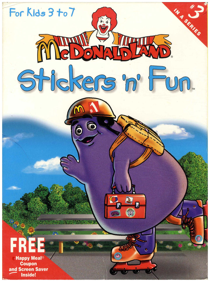 USA, 1997, McDonaldland, Expert Software, Stickers "n" Fun, #3 in a Series
