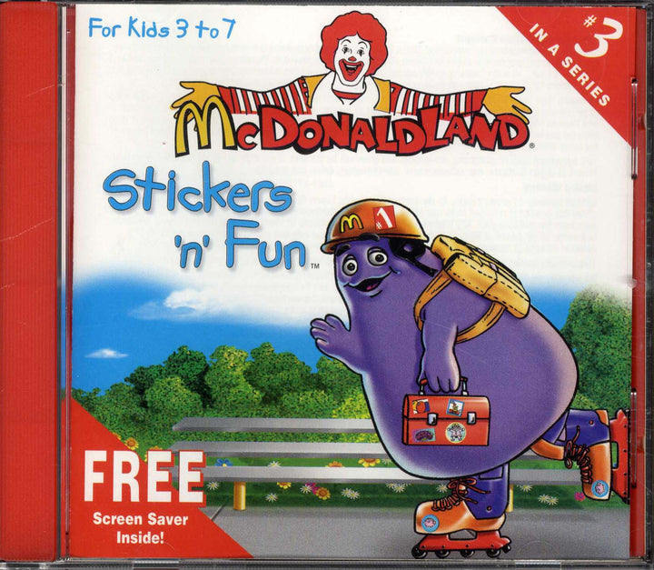 USA, 1997, McDonaldland, Expert Software, Stickers "n" Fun, #3 in a Series