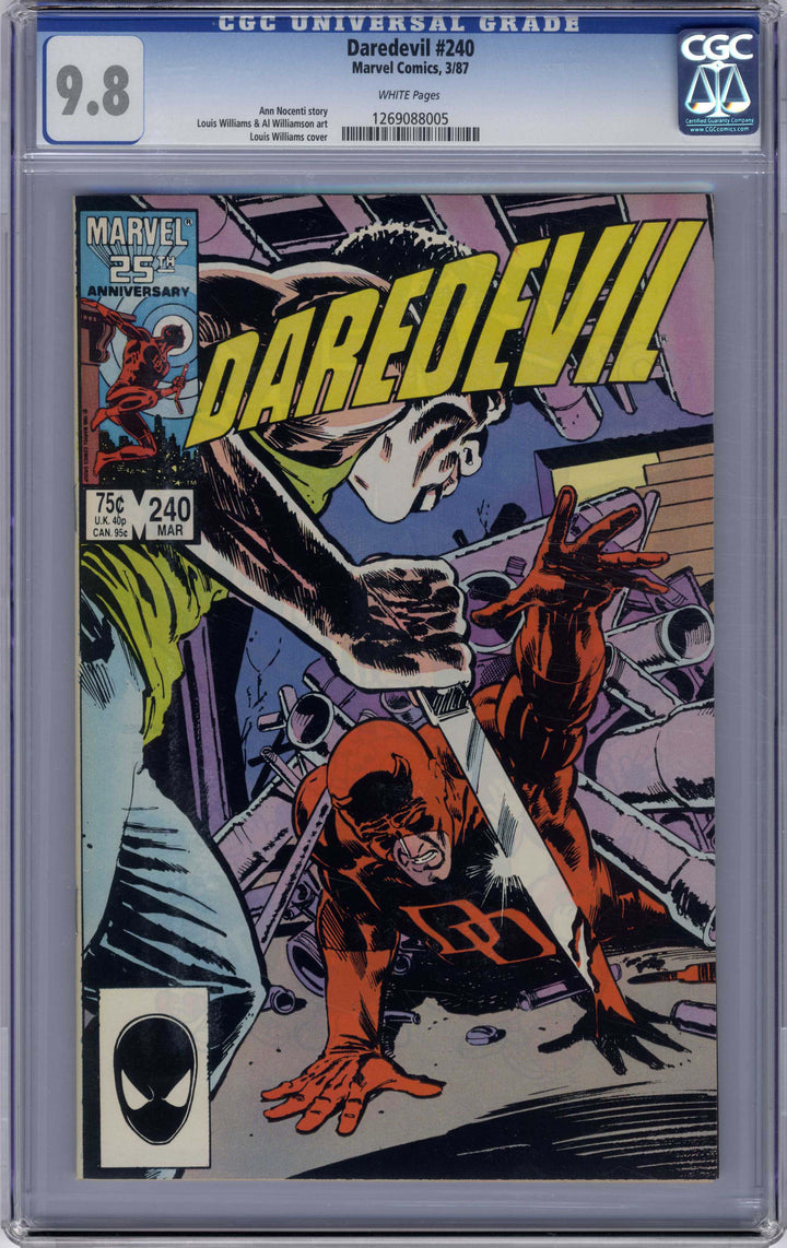 Daredevil (Marvel, 1964 series) #240, Direct edition, 3/1987