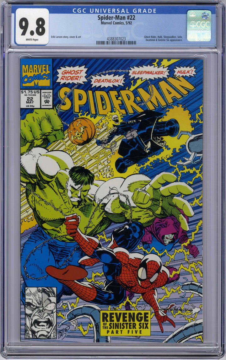 Spiderman (Marvel, 1990 series) #22, Direct edition, 5/1992