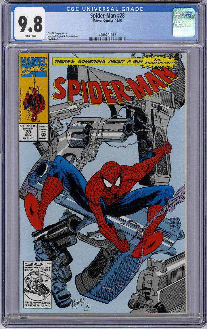 Spiderman (Marvel, 1990 series) #28, Direct edition, 11/1992