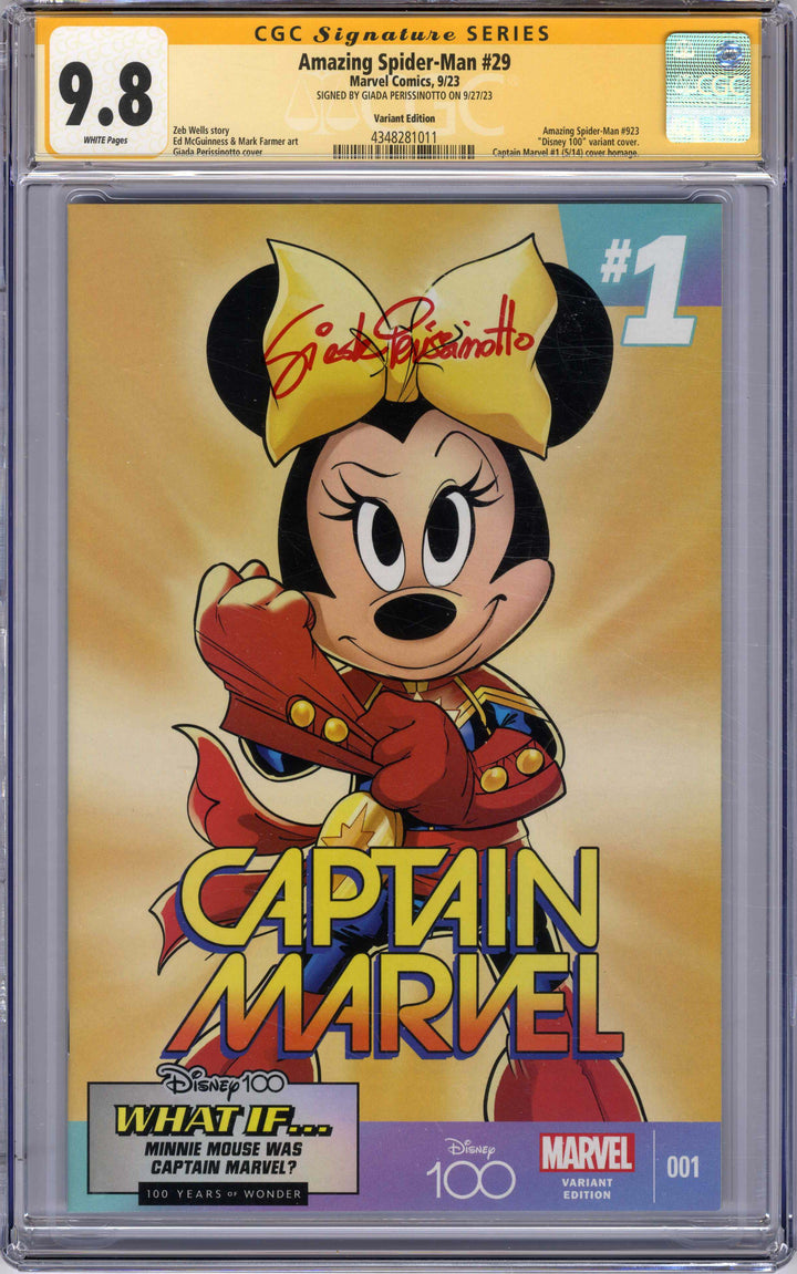 Amazing Spider-Man (Marvel, 2022 series) #29 (923), 9/2023, Giada Perissinotto Cover and Signature