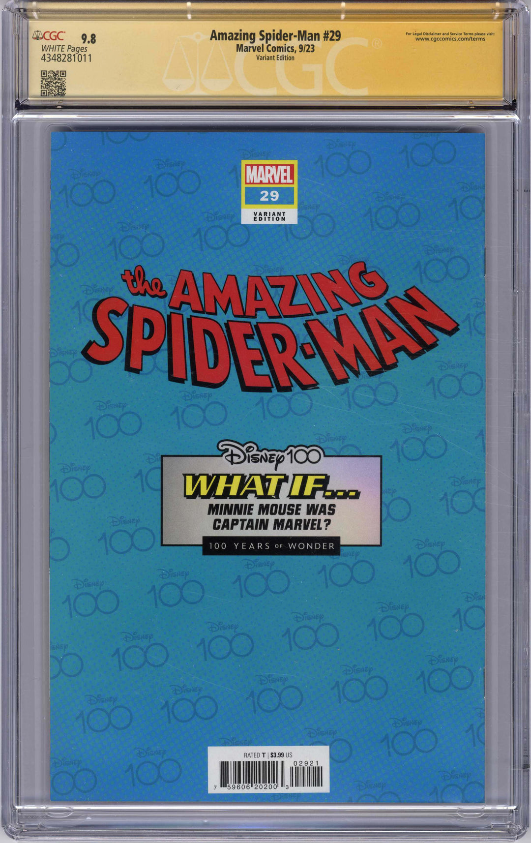 Amazing Spider-Man (Marvel, 2022 series) #29 (923), 9/2023, Giada Perissinotto Cover and Signature