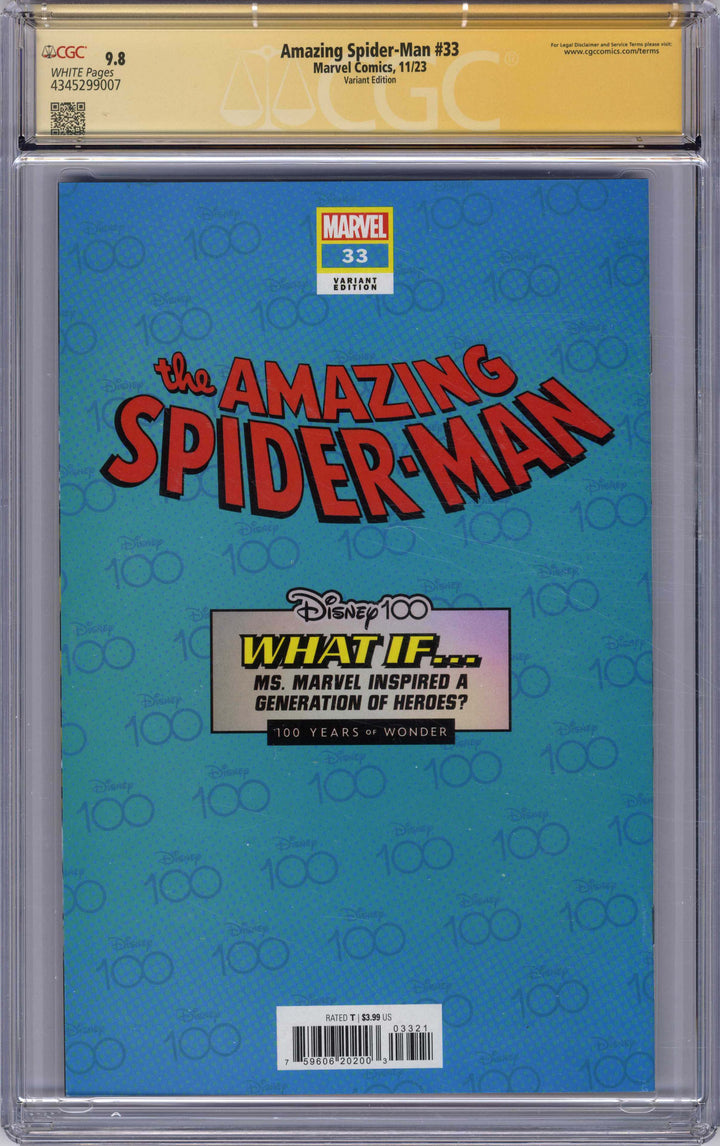 Amazing Spider-Man (Marvel, 2022 series) #33 (927), 11/2023, Giada Perissinotto Cover and Signature