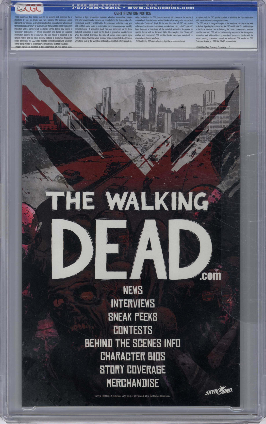 The Walking Dead (Image, 2013, Wizard World Chicago Comicon) #1, 8/2013, Wizard World Chicago VIP exclusive