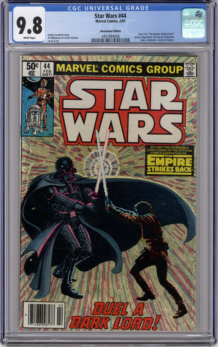 Star Wars (Marvel, 1977 series) #44, 2/1981, 1st Printing, Newsstand