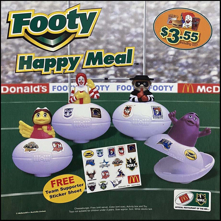 Australia, 2000/12, Happy Meal Set, National Rugby League