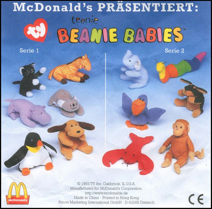 Germany, 1993/01, Happy Meal set, Beanie Babies