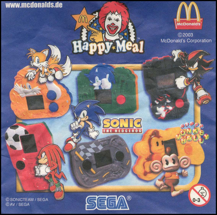 Germany, 2004/02, Happy Meal set, Sonic the Hedgehog
