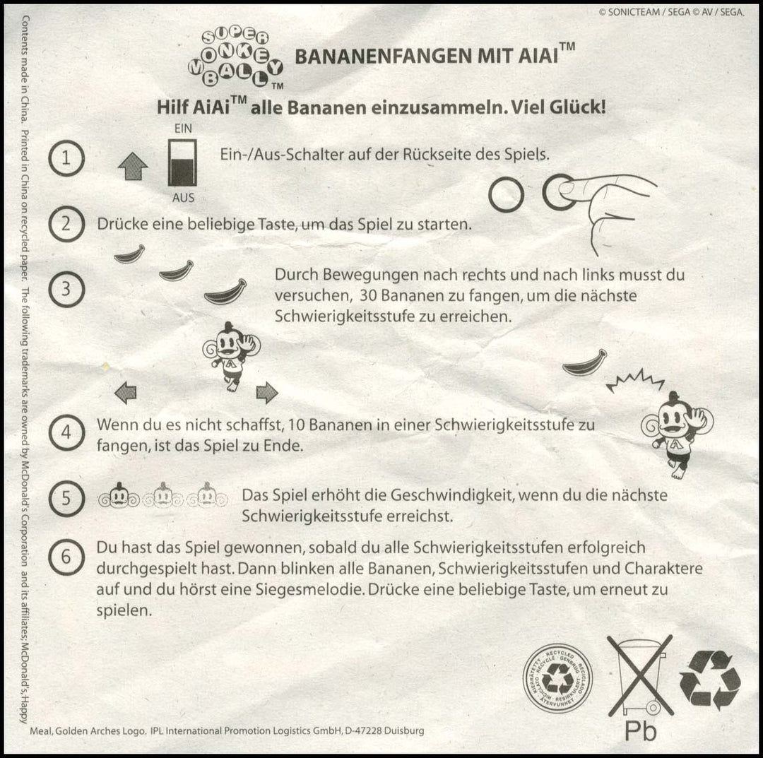 Germany, 2004/02, Happy Meal set, Sonic the Hedgehog