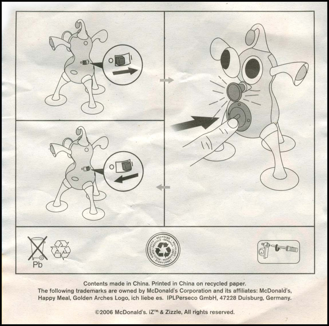Germany, 2006/05, Happy Meal set, Zizzle IZ