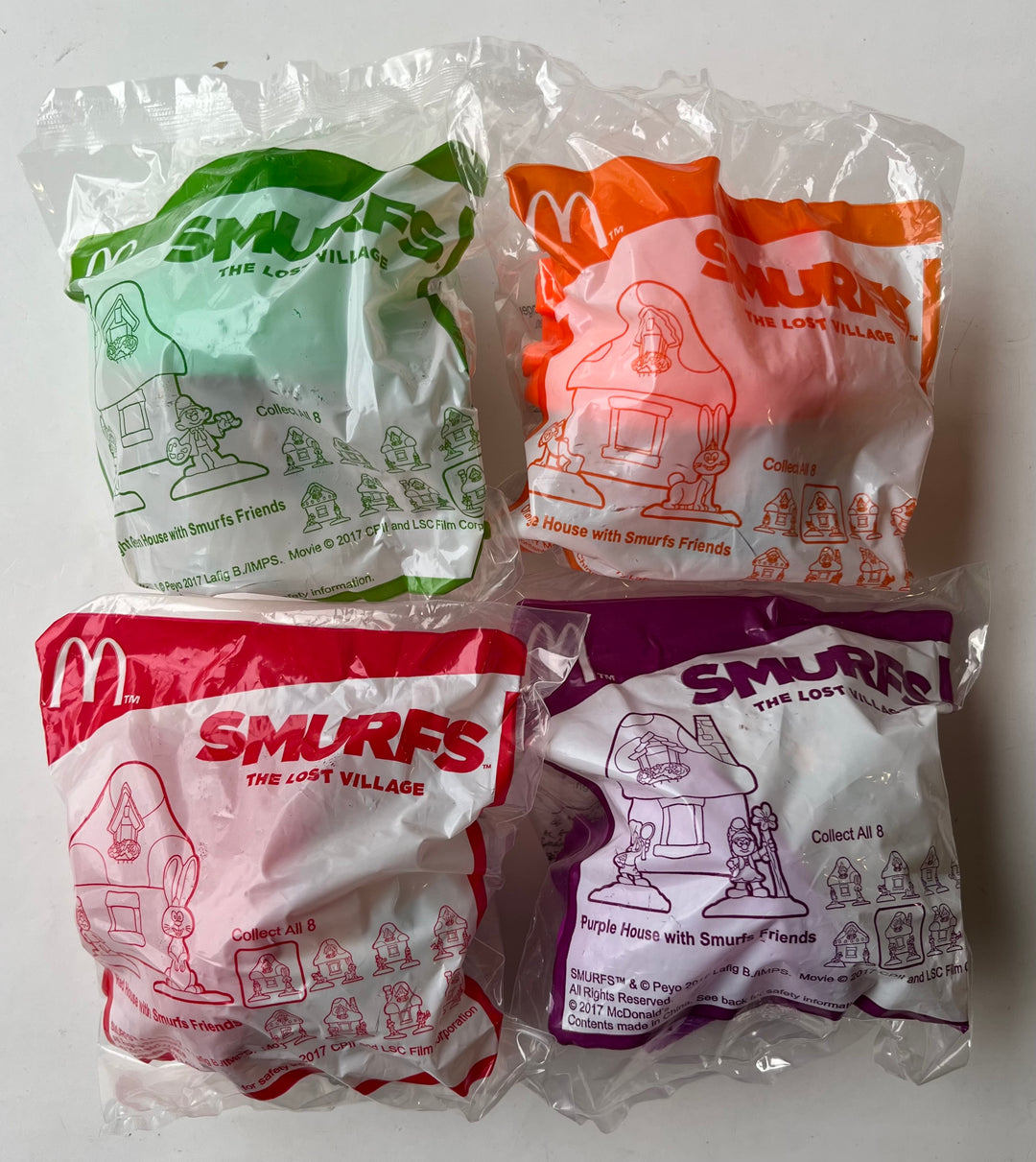 Lebanon, 2017/01, Happy Meal set, Smurfs, The lost village movie