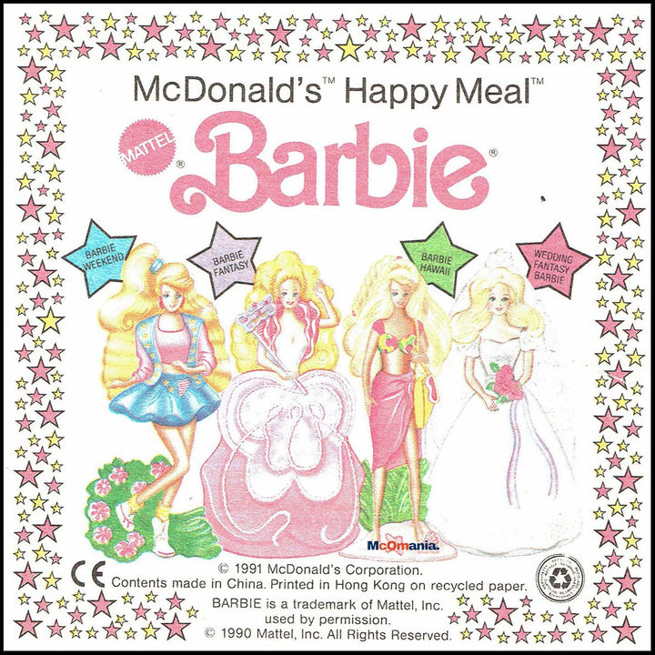 Netherlands, 1992/01, Happy Meal set, Barbie - All American