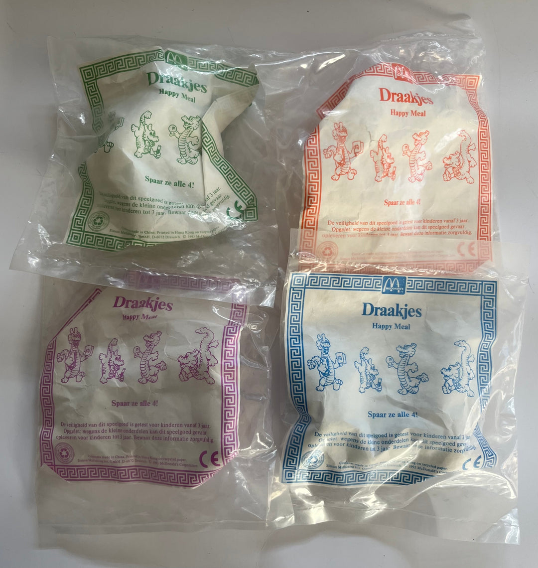 Netherlands, 1993/02, Happy Meal set, Chineese Draakjes