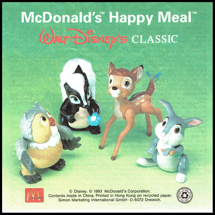 Netherlands, 1993/05, Happy Meal set, Bambie