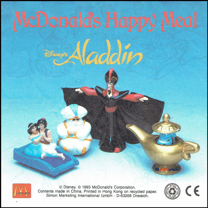 Netherlands, 1993/08, Happy Meal set, Aladdin