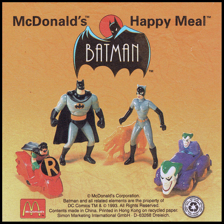 Netherlands, 1994/03, Happy Meal set, Batman