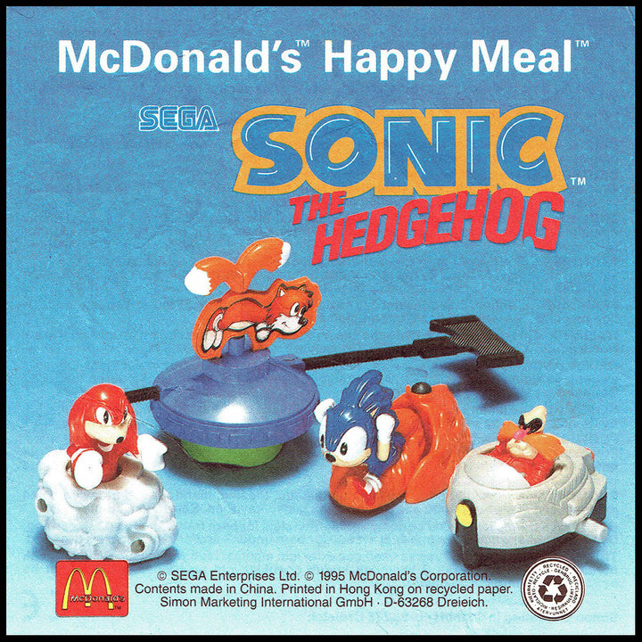 Netherlands, 1995/02, Happy Meal set, Sonic the Hedgehog