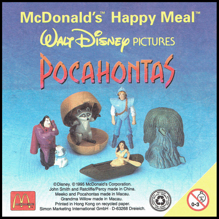 Netherlands, 1995/10, Happy Meal Set, Pocahontas