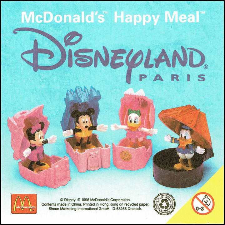 Netherlands, 1996/02, Happy Meal set, Disneyland Parijs
