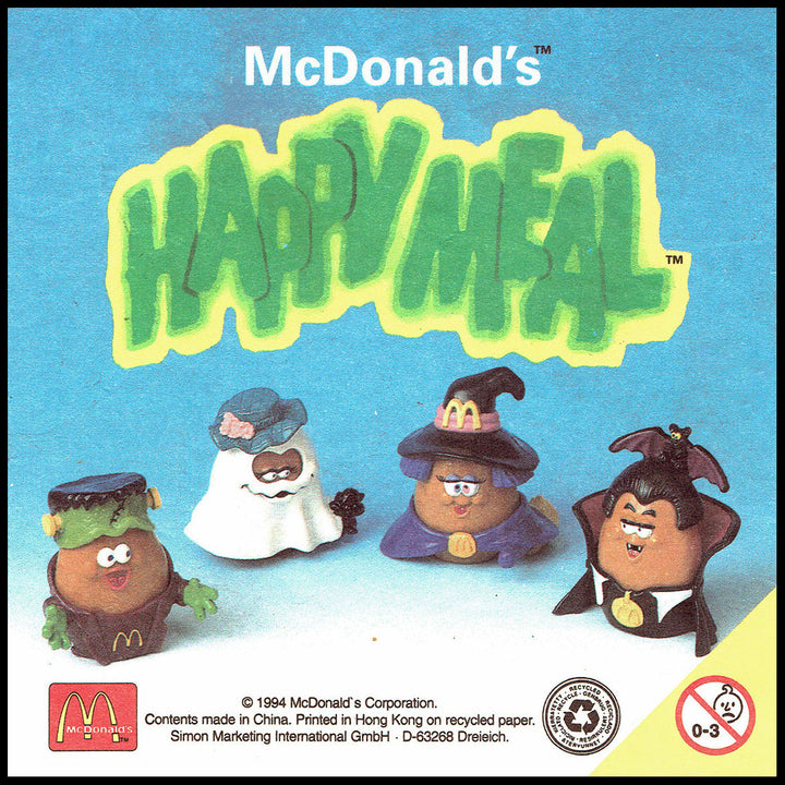 Netherlands, 1996/04, Happy Meal Toys, Monster McNuggets