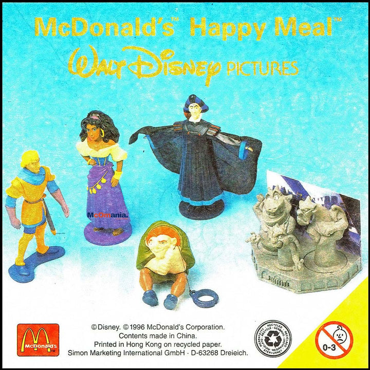 Netherlands, 1996/14, Happy Meal set, De Klokkenluider van de Notre Dame