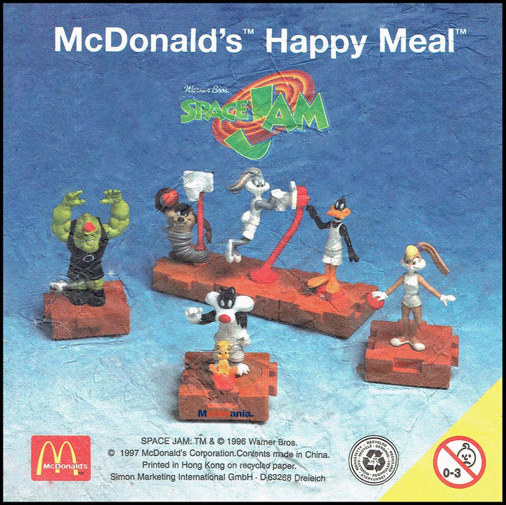 Netherlands, 1997/02, Happy Meal set, Space Jam