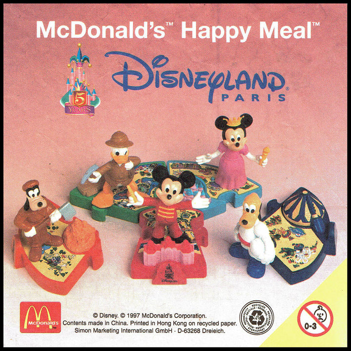 Netherlands, 1997/04, Happy Meal set, 5 Jaar DisneyLand Parijs