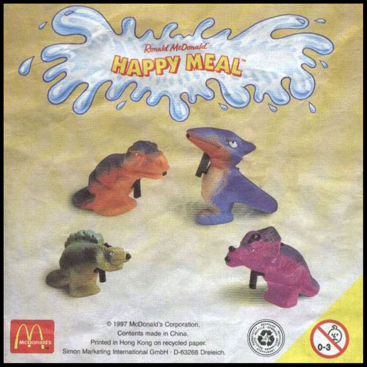 Netherlands, 1997/08, Happy Meal set, Waterpistooltjes
