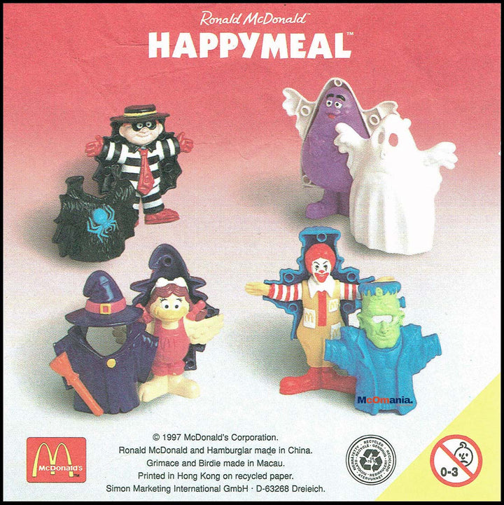 Netherlands, 1997/14, Happy Meal set, McSpookjes