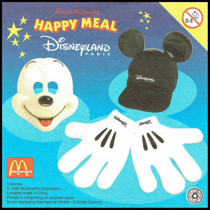 Netherlands, 1998/05, Happy Meal set, Disneyland Parijs