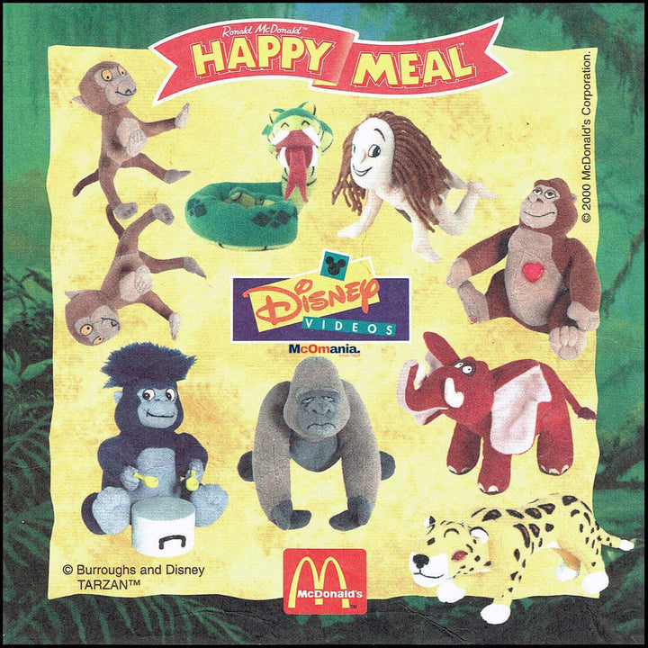 Netherlands, 2000/12, Happy Meal set, Tarzan III