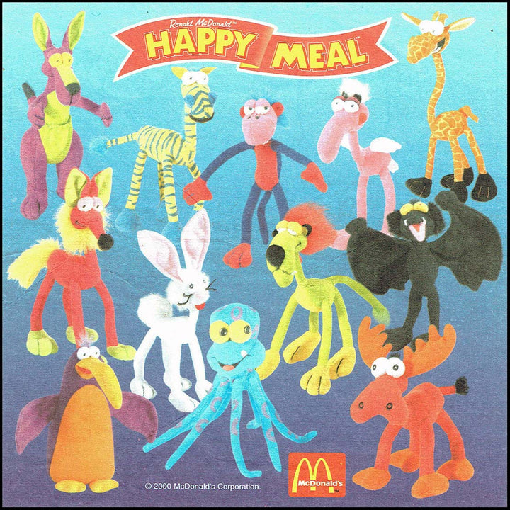 Netherlands, 2001/01, Happy Meal set, Buigzame beesten