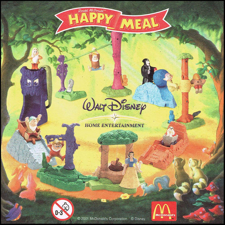 Netherlands, 2001/13, Happy Meal set, Sneeuwwitje en de zeven dwergen