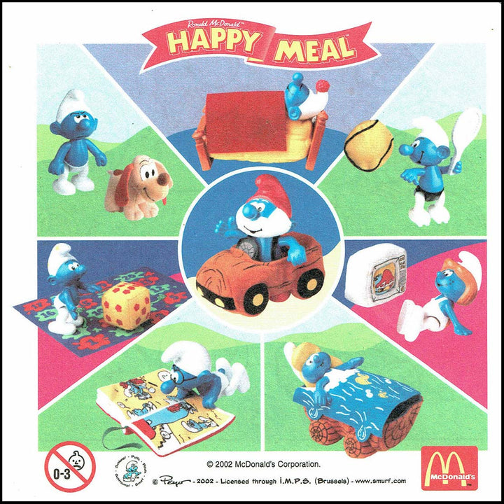 Netherlands, 2002/01, Happy Meal set, Smurfen