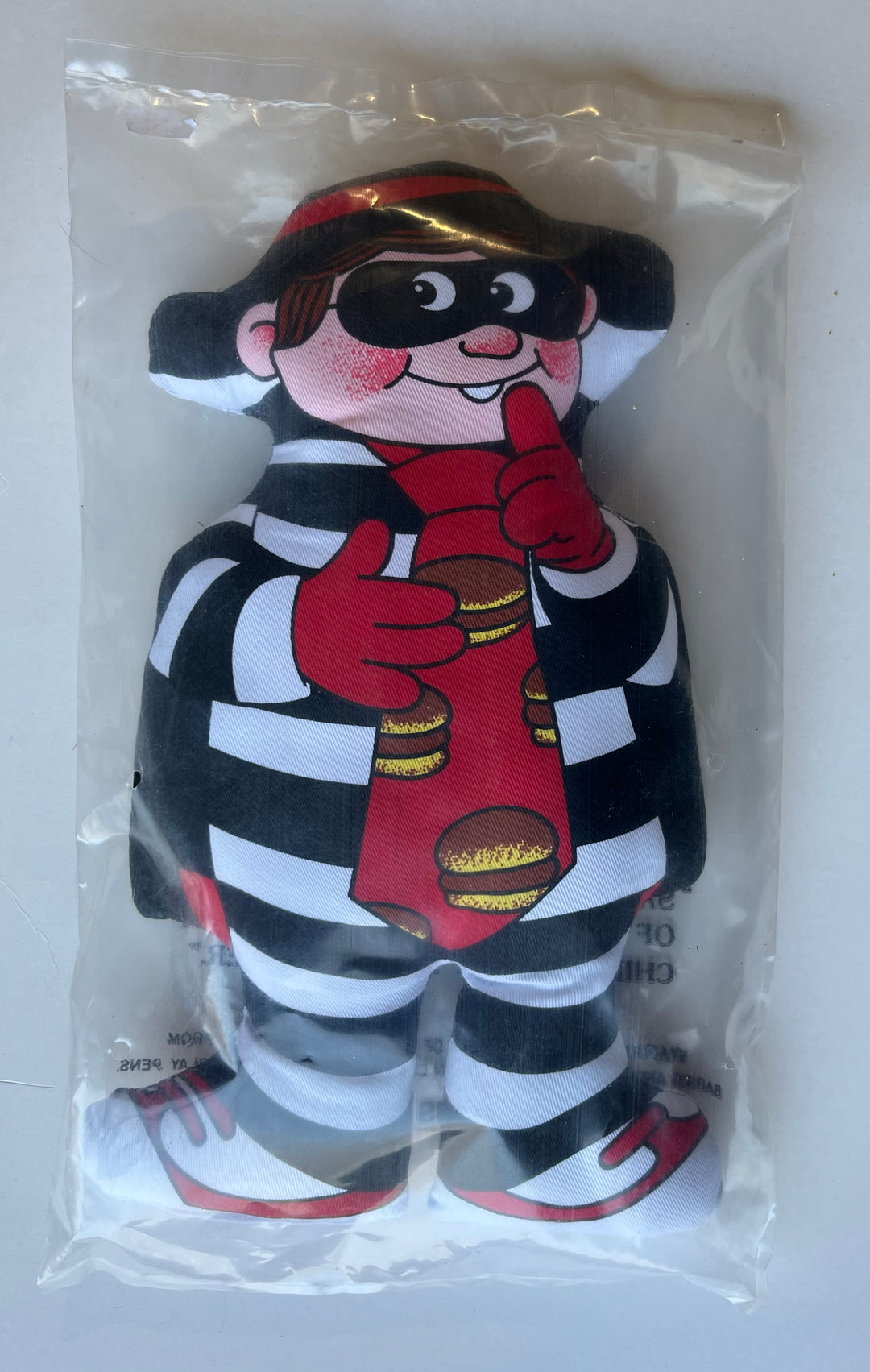 USA, 1987, McDonald's, Hamburglar Pillow Doll