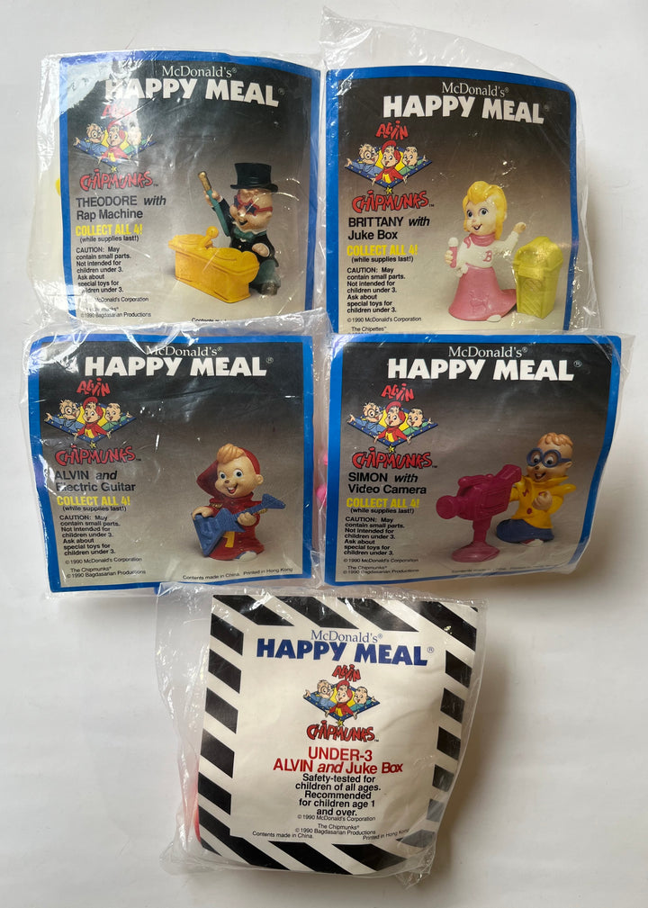 USA, 1991/03, Happy Meal set, Alvin and the Chipmunks