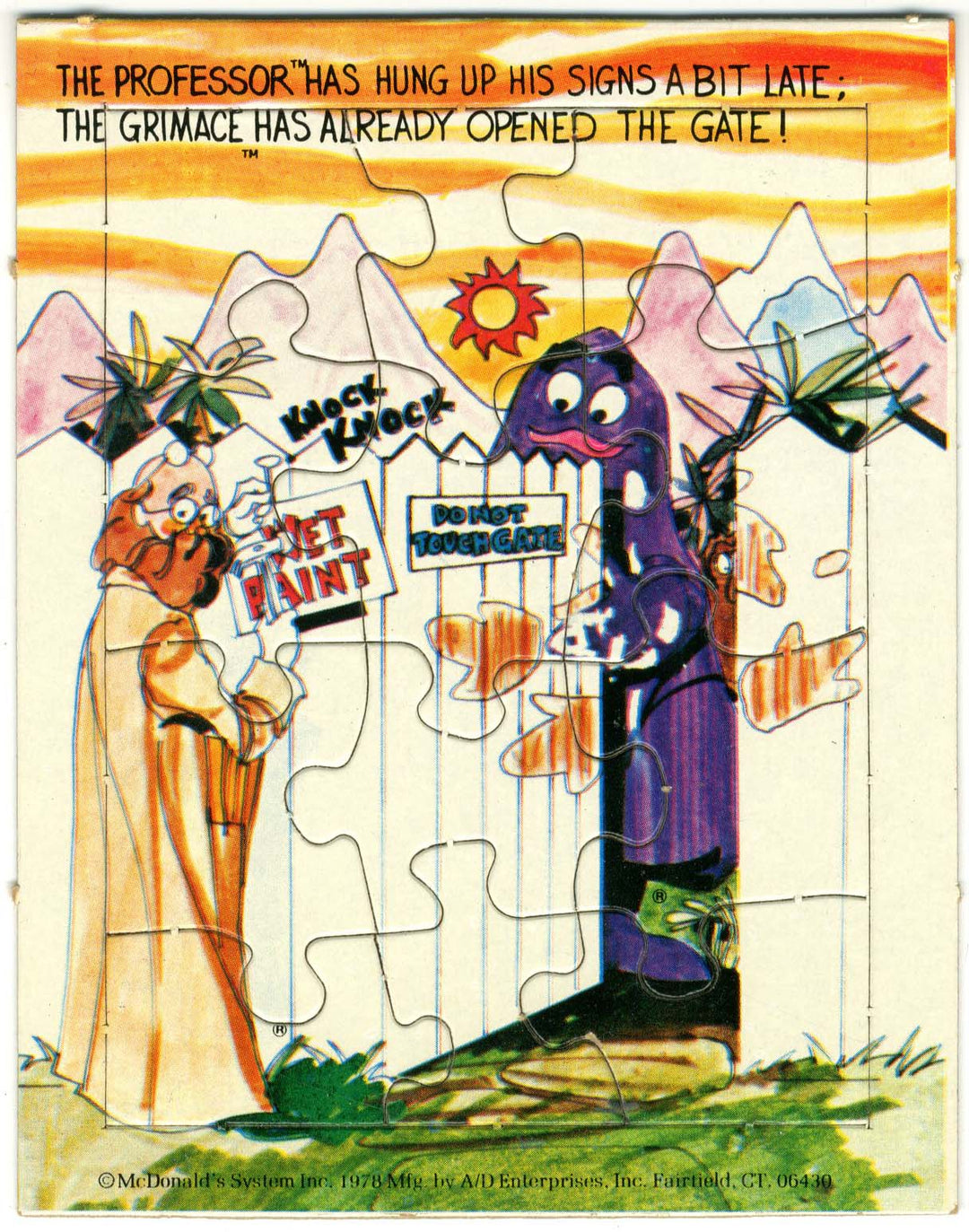 USA, 1978/07, Happy Meal Set, Jigsaw puzzles