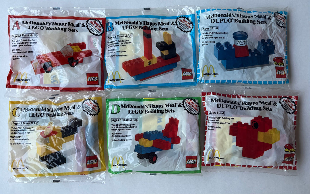 USA, 1986/10, Happy Meal Set, LEGO Building Sets