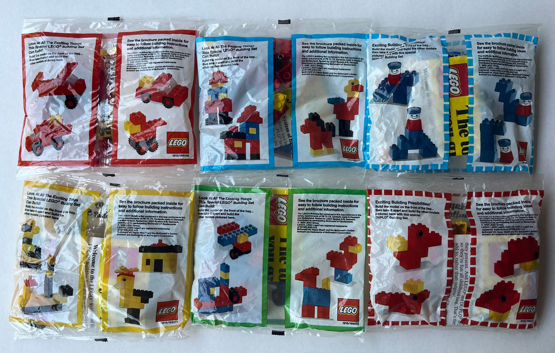 USA, 1986/10, Happy Meal Set, LEGO Building Sets